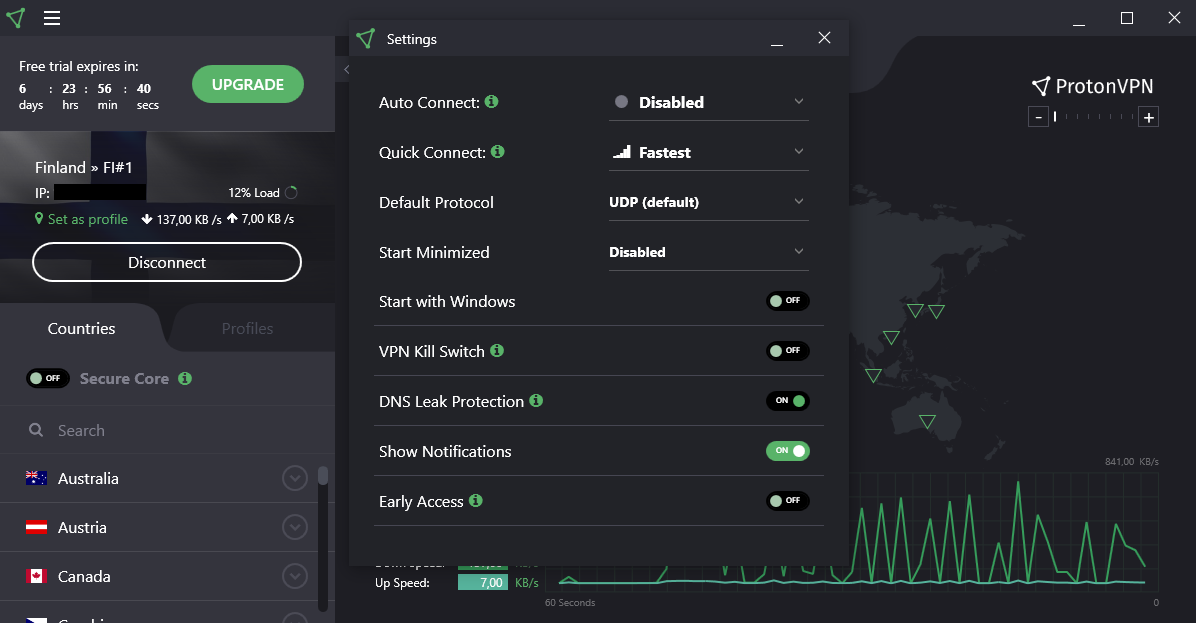 protonvpn settings